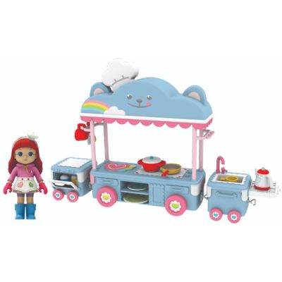 Gambar Rainbow Ruby Playset Mini Doll Mobile Food Stall