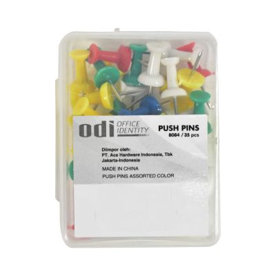 Gambar Odi Set 35 Pcs Push Pin Paku Warna Warni