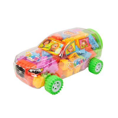 Gambar Kiddy Star Set 76 Pcs Blocks Car - Hijau