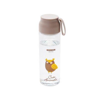 Gambar Appetite 550 Ml Atami Botol Minum Tritan Owl - Cokelat