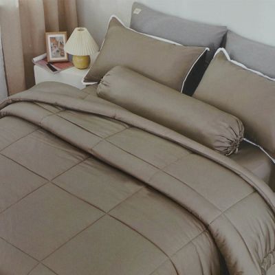 Gambar Fiore 240x210 Cm Bed Cover Bambu - Cokelat