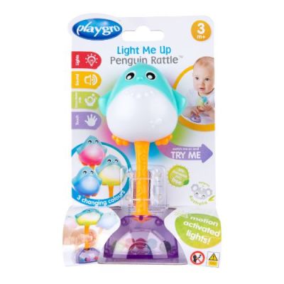 Gambar Playgro Light Me Up Penguin Rattle 125868