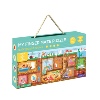 Gambar Mieredu Puzzle My Finger Maze Underground Houses