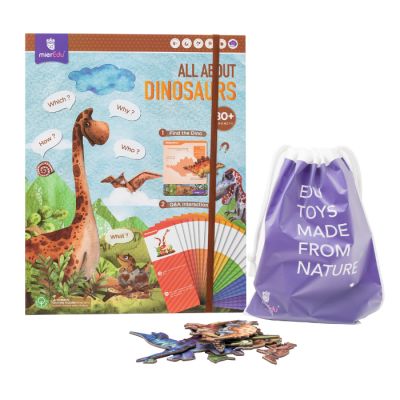 Gambar Mieredu Magnetic Puzzle All About Dinosaurus