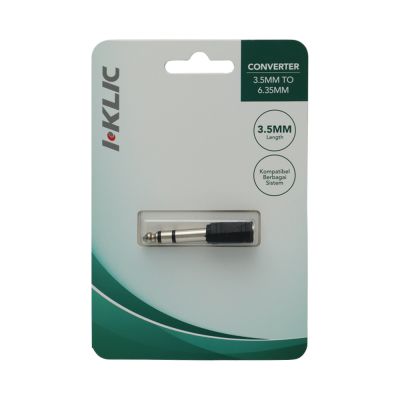 Gambar I-klic Converter 3.5 Mm To 6.5 Mm- Hitam