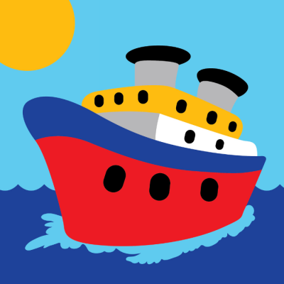 Gambar Kiddy Star Boat Paint By Numbers 20x20cm