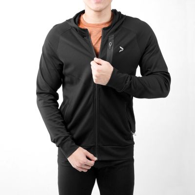 Gambar Alph Ukuran L Jaket Hoodie Pria Cvc - Hitam