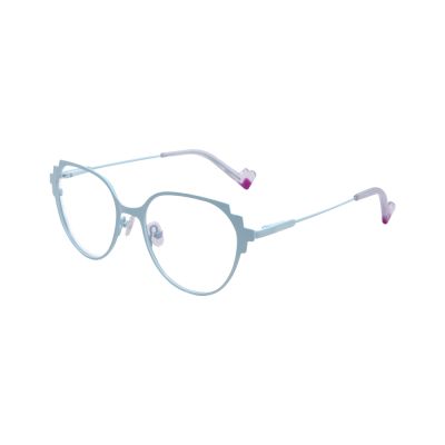 Gambar Ilook Kacamata Optical Blocks Round Metal - Biru