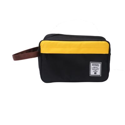 Gambar Ataru Boxy Pouch Travel 2 Tone - Hitam/kuning