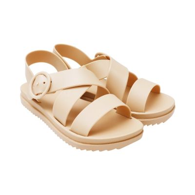 Gambar Ataru Ukuran 41 Sandal Wanita X Strap - Krem Beige