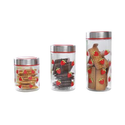 Gambar Kris Set 3 Pcs Stoples Kaca Strawberry