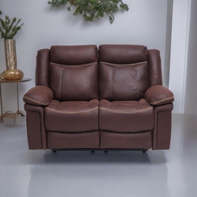 Gambar Selma Winchester Sofa Recliner Fabric 2 Seater - Cokelat