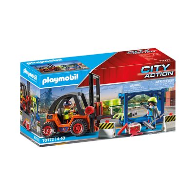 Gambar Playmobil City Action Forklift With Freight 70772