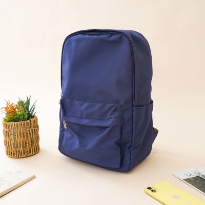 Gambar Ataru Tas Ransel Simple - Biru Navy