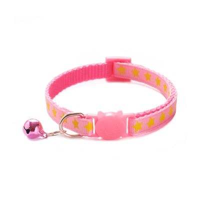 Gambar Paws N Tali Kalung Kucing Star Print - Pink