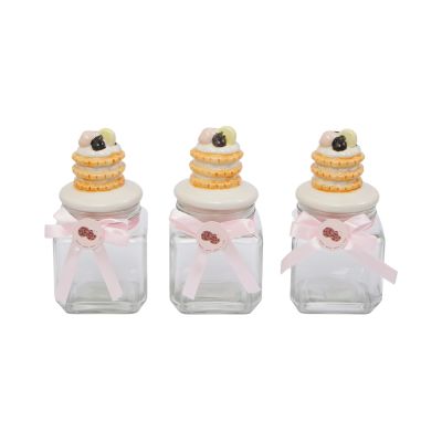 Gambar Informa 550 Ml Set 3 Pcs Stoples Kaca Round Biscuit