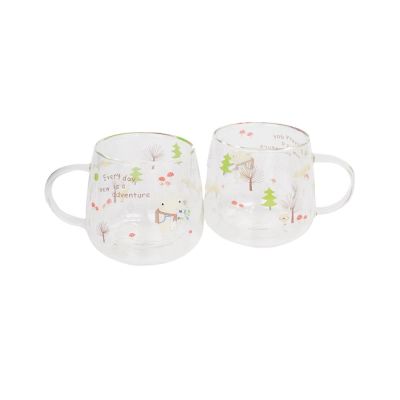 Gambar Delicia 350 Ml Set 2 Pcs Mug Kaca Double Wall Hund