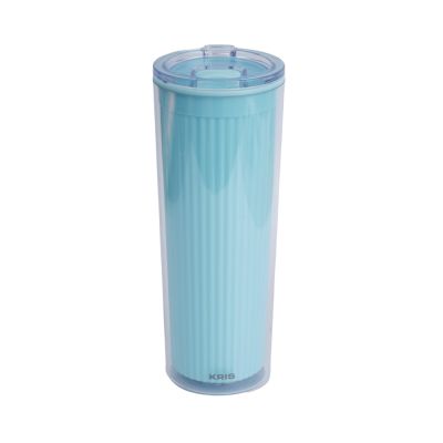 Gambar Kris 700 Ml Tweezy Tumbler Dengan Sedotan - Turquoise