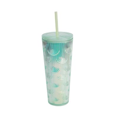 Gambar Kris 700 Ml Misty Tumbler Dengan Sedotan - Hijau