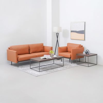 Gambar Sieben Keanu Sofa Kulit 1 Seater - Cokelat