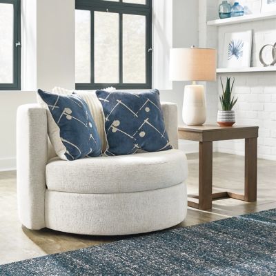 Gambar Ashley Padova Accent Sofa Fabric 1 Seater - Putih Ivory