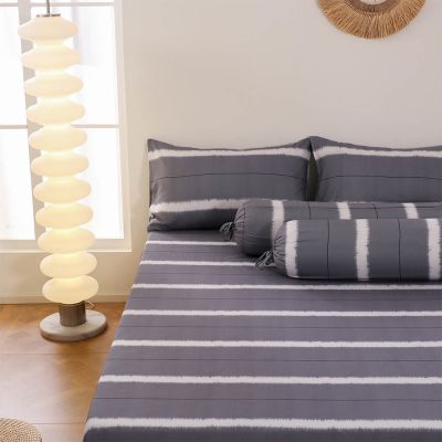 Gambar Sleeplite 120x200 Cm Set 3 Pcs Seprai Single Microfiber Stripe Louis