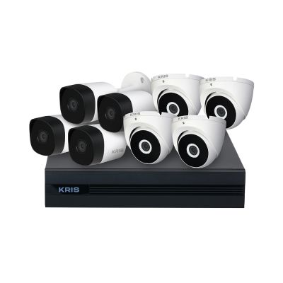 Gambar Kris Set 8 Pcs Kamera Cctv Cvi Cooper 2mp Dengan Dvr & Hdd 2tb