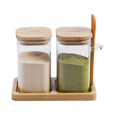 Gambar Kris 250 Ml Set 2 Pcs Greek Tempat Bumbu Dapur Kaca Borosilicate