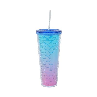 Gambar Ataru 720 Ml Tumbler Double Wall Dengan Sedotan Ps Pp