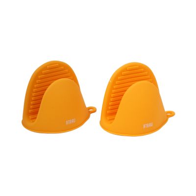 Gambar Ataru 2 Pcs Sarung Tangan Oven Silikon - Orange