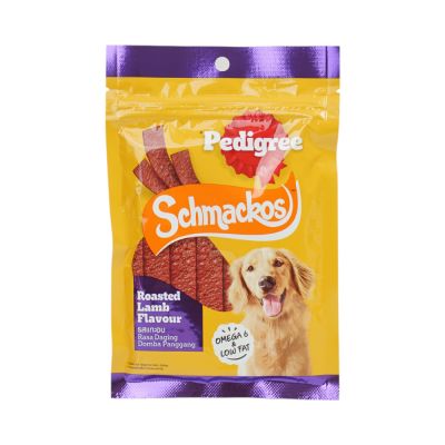 Gambar Pedigree 70 Gr Schmackos Camilan Anjing Roasted Lamb