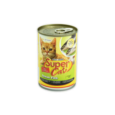 Gambar Super Cat 400 Gr Makanan Kucing Basah Ocean Fish