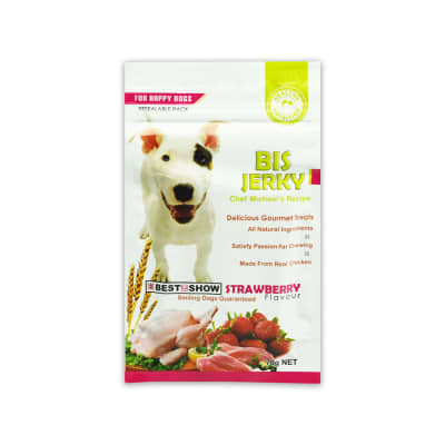 Gambar Jerhigh 70 Gr Camilan Anjing Strawberry