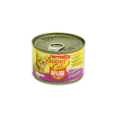 Gambar Super Cat 160 Gr Makanan Kucing Basah Seafood Platter