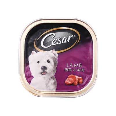 Gambar Cesar 100 Gr Makanan Anjing Basah Lamb