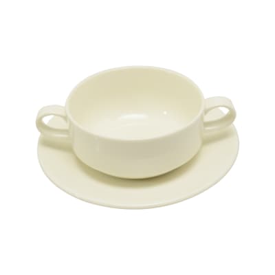 Gambar Delicia 280 Ml Mangkuk Sup Dengan Saucer