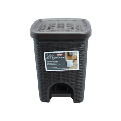 Gambar Stefanplast 6 Ltr Tempat Sampah Pedal Elegance - Moka