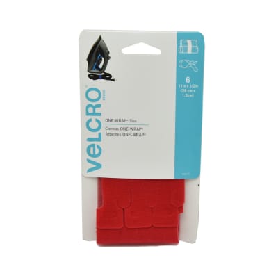 Gambar Velcro Get A Grip Roll 28x1.3 Cm 6 Pcs - Merah