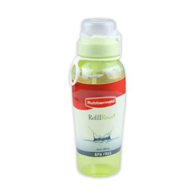 Gambar Rubbermaid 946 Ml Botol Minum Dengan Sedotan - Hijau