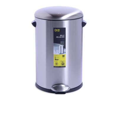 Gambar Eko 12 Ltr Tempat Sampah Stainless - Silver Chrome