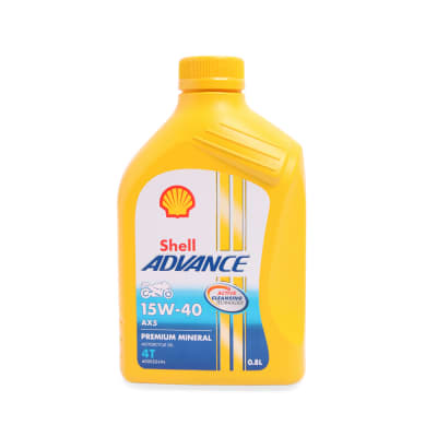 Gambar Shell 800 Ml Advance Ax5 Oli Mesin Motor 15w40