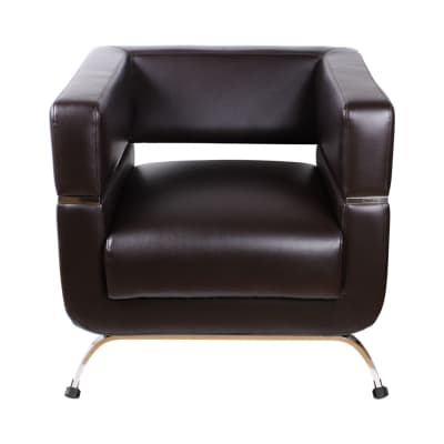 Gambar Informa Prada Sofa Kulit 1 Seater - Cokelat Tua