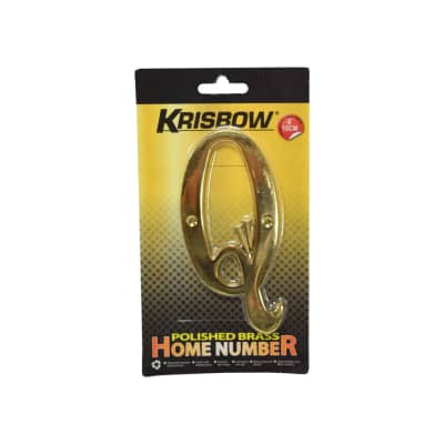 Gambar Krisbow Huruf Rumah Q Polish Brass 10 Cm