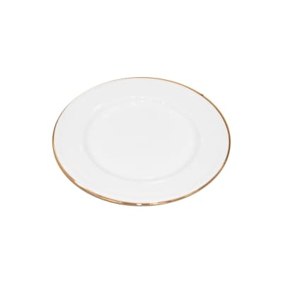 Gambar Appetite 21 Cm Piring Saji Dessert - Putih/gold