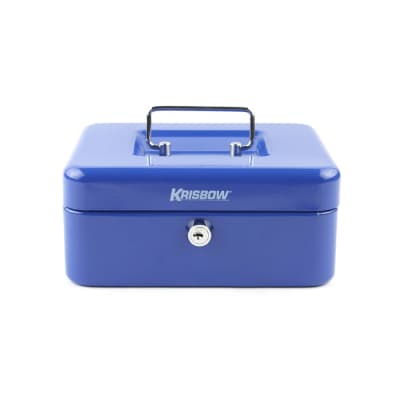 Gambar Krisbow 20x16x9 Cm Cash Box - Biru