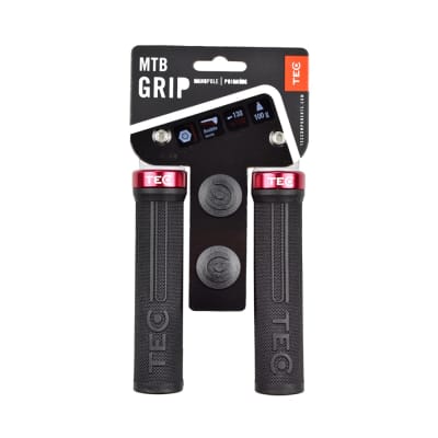 Gambar Tec Spumo Busa Grip Setang Sepeda Mtb - Hitam/merah