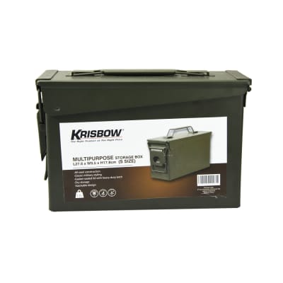 Gambar Krisbow Kotak Penyimpanan Besi Army 17.8x9.5x27.6 Cm