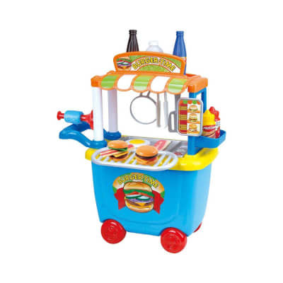 Gambar Playgo Set 36 Pcs Gourmet Burger Cart 3516
