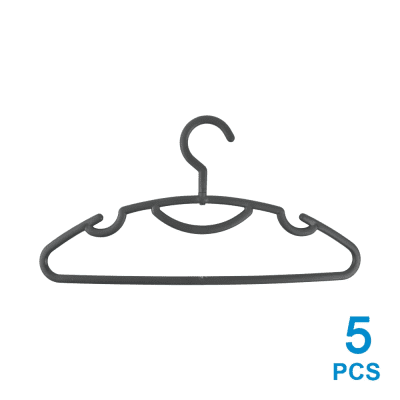 Gambar Informa Set Hanger Plastik Simple 5 Pcs - Abu-abu