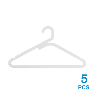 Gambar Informa Set Hanger Plastik Simple 5 Pcs - Putih